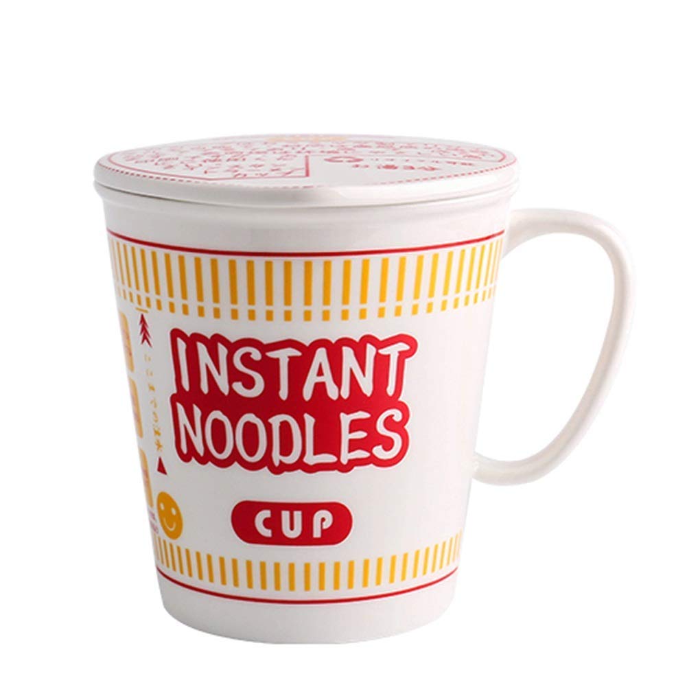 Ceramic Soup Bowls with Lid - 3-Piece Set for Cereal, Salad, Instant Noodles & Ramen | Heat-Resistant, Anti-Scald Home Tableware | Perfect for Dining, Meal Prep & Office Lunch (Red, 3pcs)