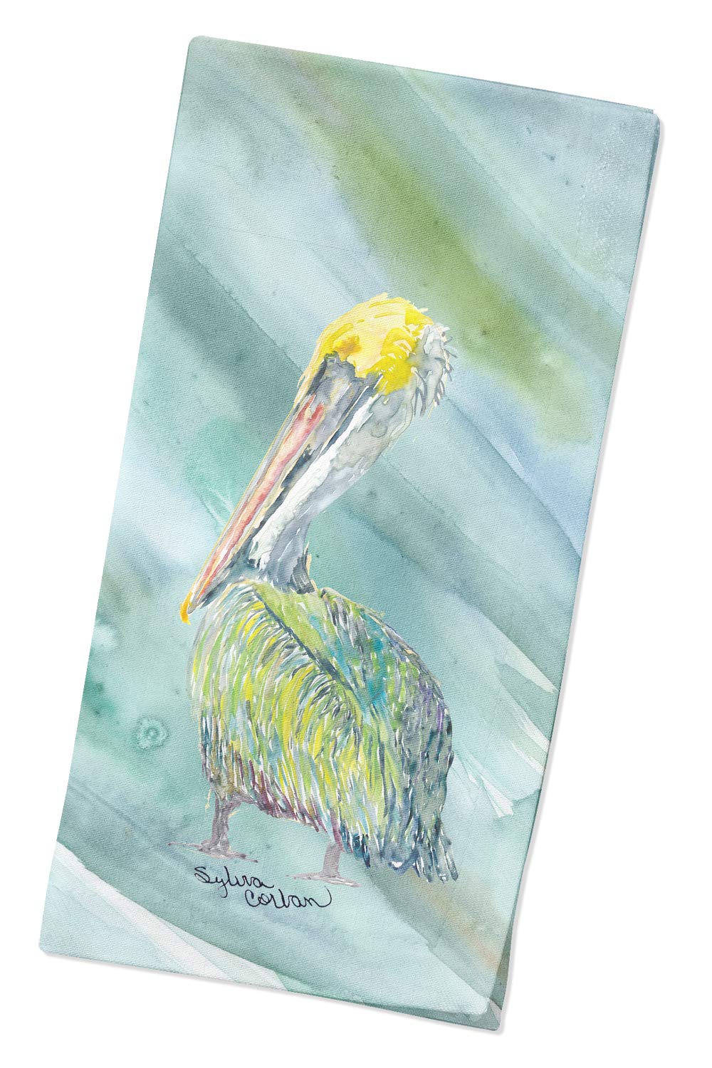 Caroline's Treasures SC2051NAP Washable Soft Durable Pelican Design Blue Cloth Napkins - Perfect for Hotels, Restaurants, Weddings, Parties & Everyday Dining