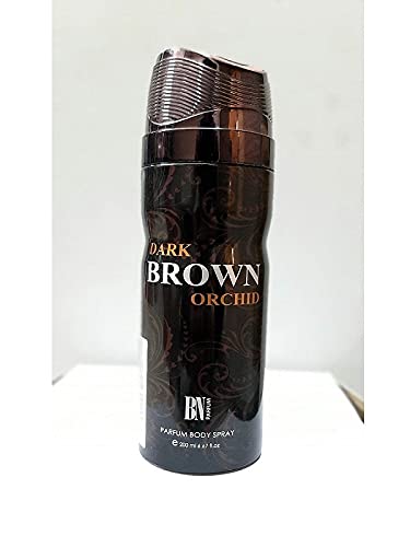 BN Dark Brown Orchid Deodorant Body Spray for Men & Women - 200ml Long-Lasting Fragrance for Daily Use, Gym & Outdoor Activities