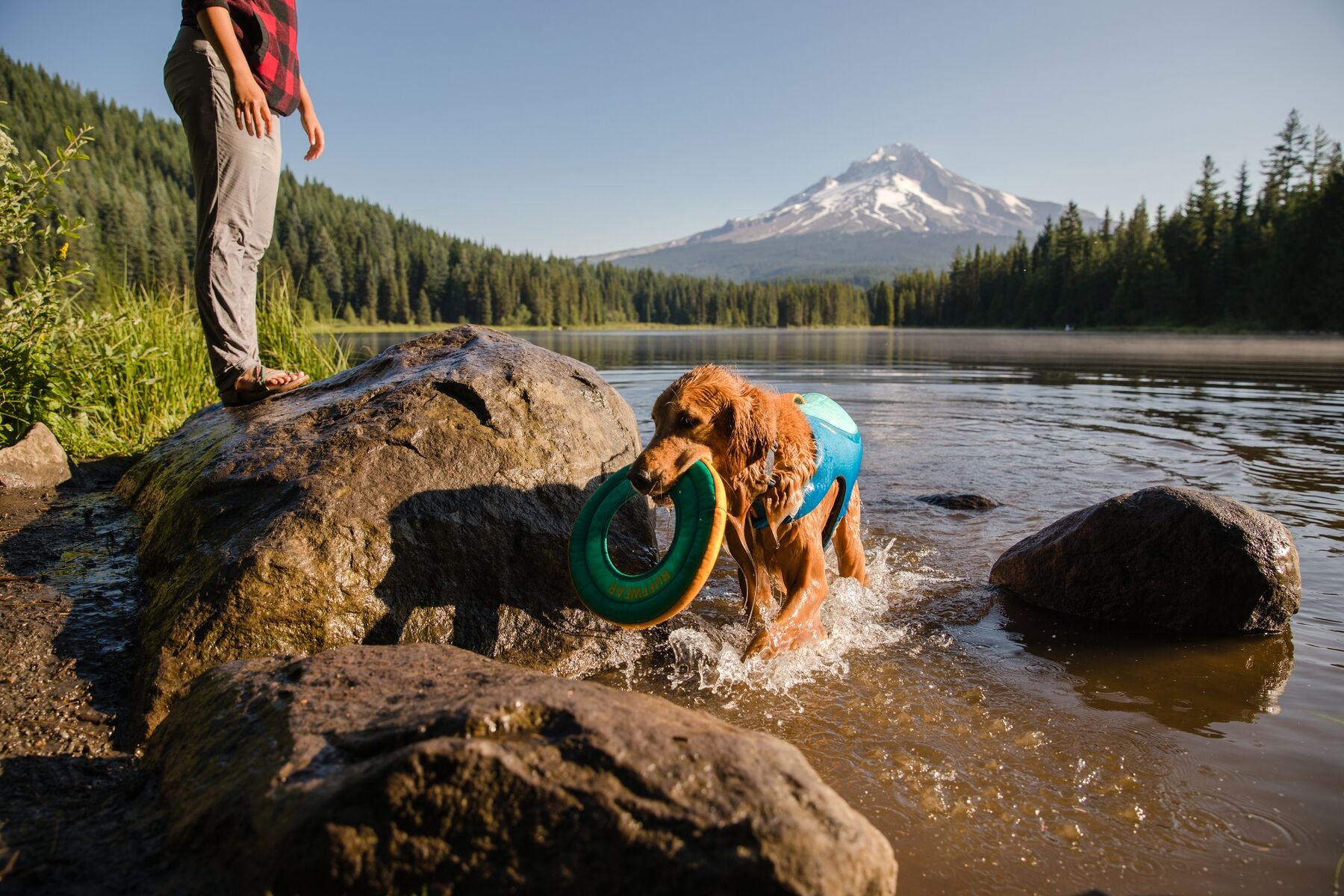 Hydro Plane™ Floating Dog Disc - Blue Aqua (Aurora Teal) - Waterproof Floating Fetch Toy for Dogs - Perfect for Pool, Beach & Lake Play by Ruffwear®