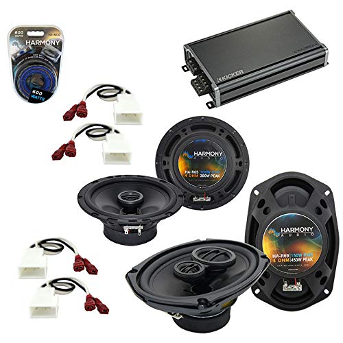 2008-2013 Toyota Highlander OEM Replacement Speakers & CXA360.4 Amp Bundle - Premium Car Audio Upgrade for Enhanced Sound Quality | Perfect for Road Trips, Commuting & Music Lovers