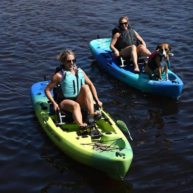 Ocean Kayak Malibu Pedal Drive Single Kayak - Lightweight & Stable Pedal Kayak for Fishing & Recreation | Perfect for Lakes, Rivers & Coastal Waters