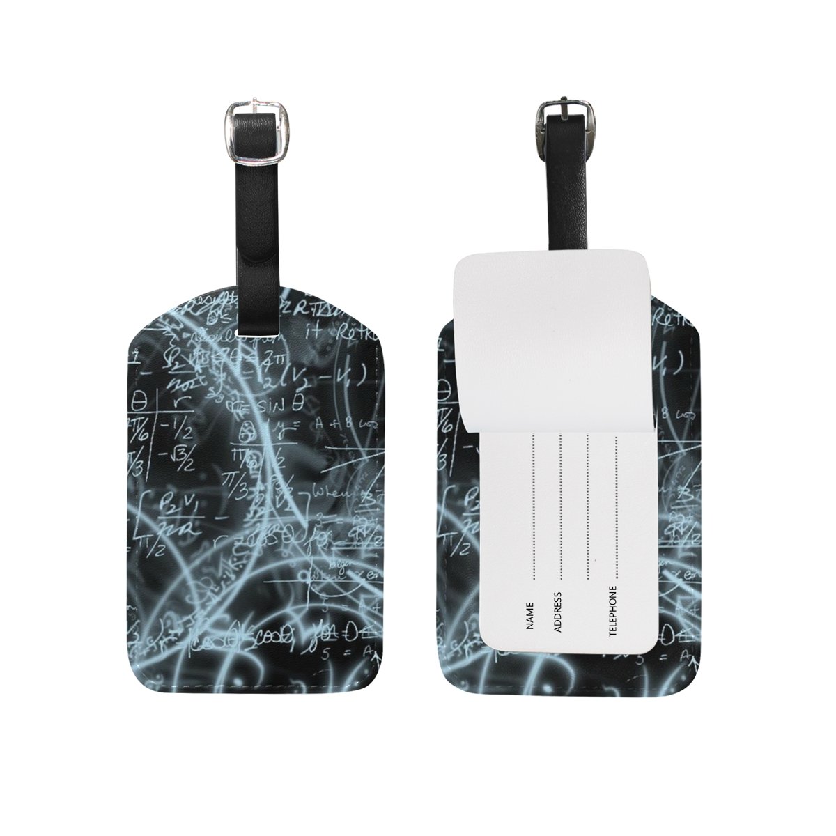 JSTEL Magic Luggage Tags - Waterproof Suitcase ID Labels with Privacy Cover for Travel - Perfect for Airports, Cruise Ships & Business Trips