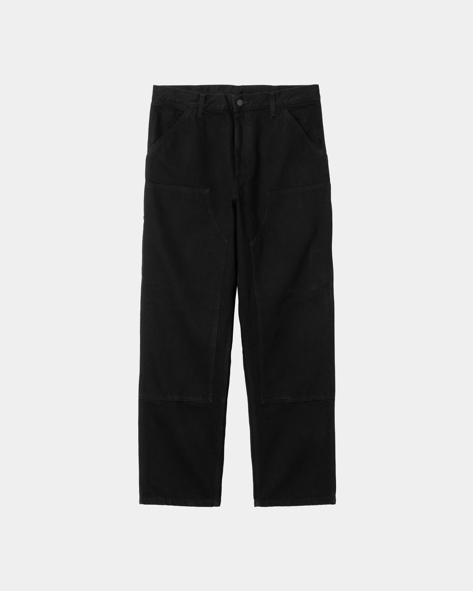 Double Knee Work Pants - Durable Denim Jeans for Men | Black (Rinsed) | Perfect for Construction, Carpentry & Outdoor Work