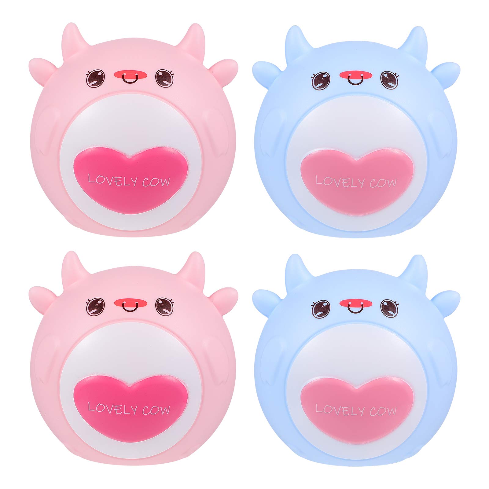 ABOOFAN 4-Piece Cartoon Candy Buckets Set - Adorable Cow-Shaped Savings Jar with Handle for Candy Storage - Perfect for Halloween Treats, Party Favors & Kids' Room Decor