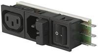 6424.0253.20 Power Entry Module with Fuse Holder & Switch - IEC320 C14 Inlet for Electronics, Appliances & Industrial Equipment - Perfect for Servers, Power Supplies & Audio/Video Devices
