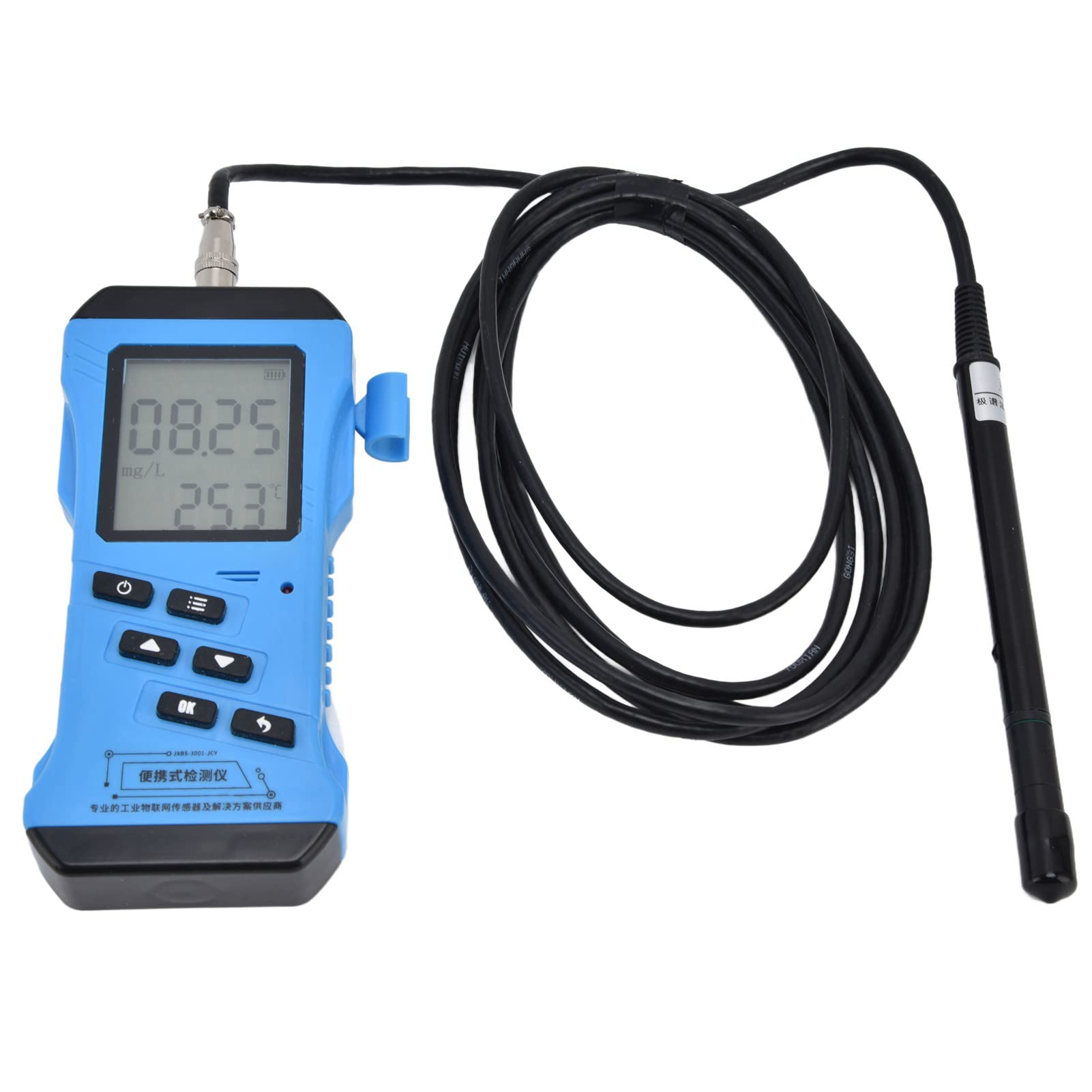 Portable LCD Dissolved Oxygen Meter - High Sensitivity Water Tester with Backlight for Aquariums, Ponds & Swimming Pools | Perfect for Water Quality Testing in Hydroponics, Fish Tanks and Aquatic Research