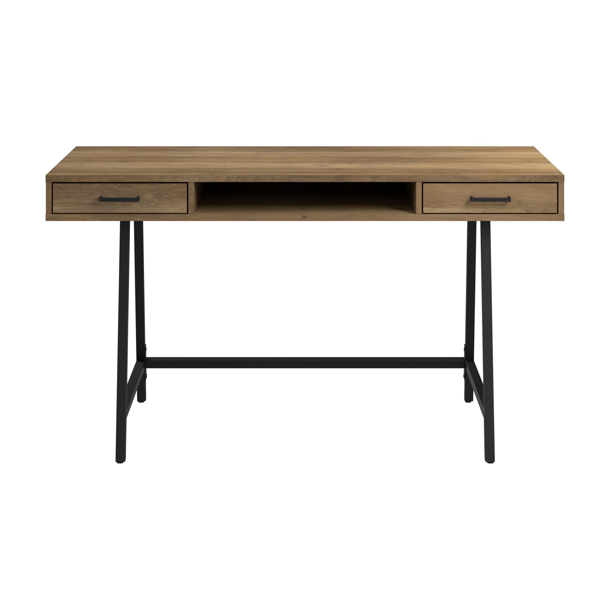 Bush Furniture Steele 54W Reclaimed Pine Writing Desk | Home Office Computer Workstation for Small Spaces, Remote Work & Study