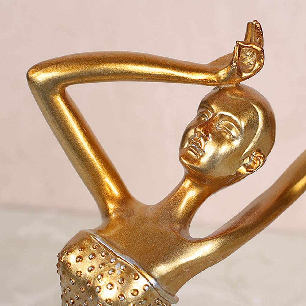 Peacock Goddess Dance Girl Resin Statue - Handcrafted Home Decor Sculpture, Elegant Figurine for Living Room & Office | Unique Gift for Dance Lovers & Collectors