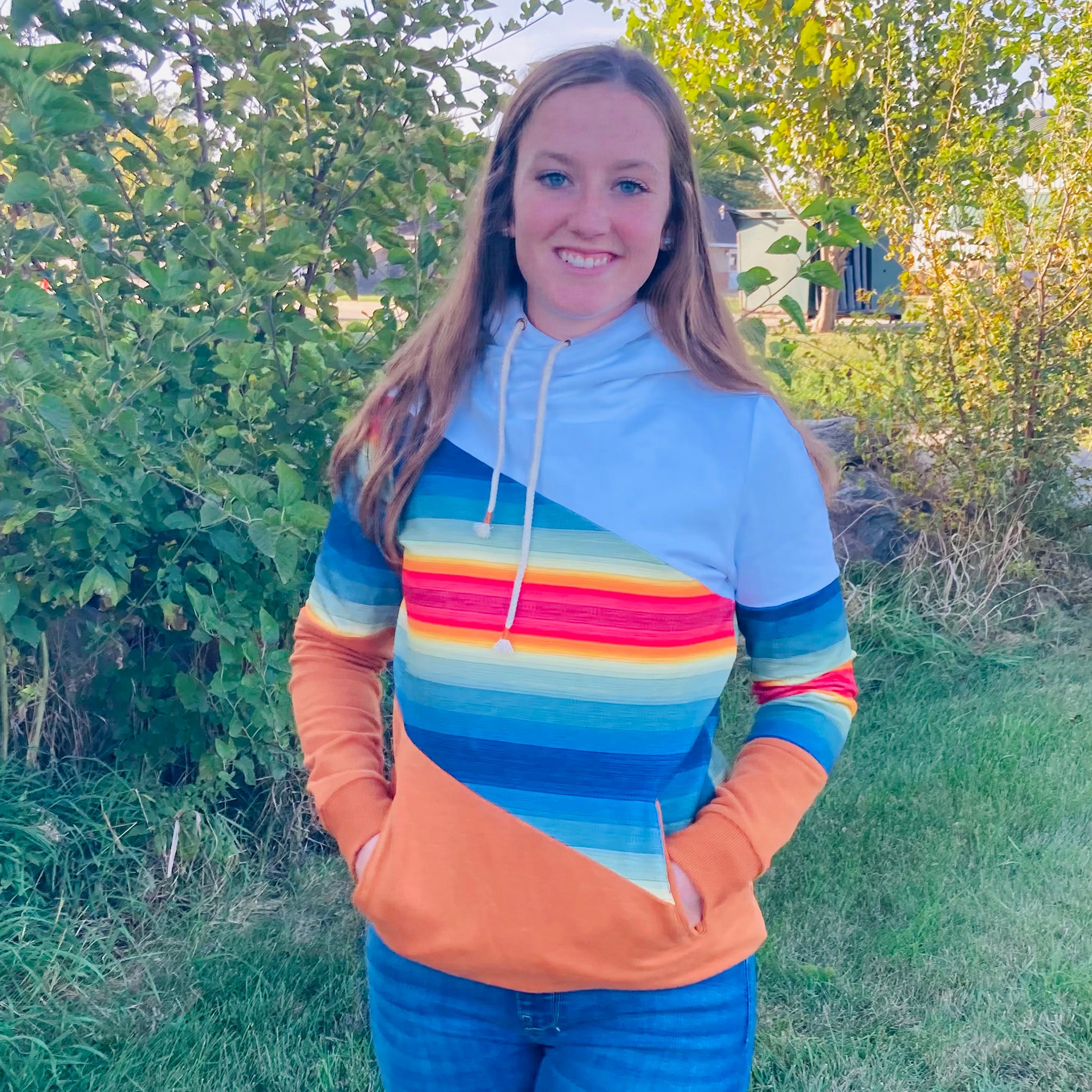 Women's All Eyes On Hue Hoodie - Trendy & Comfortable Pullover for Casual Wear, Gym, or Outdoor Activities | Ampersand