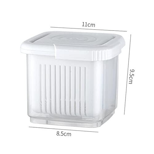 Fresh Food Storage Containers for Fridge - Airtight Fruit Containers with Lid & Removable Drain Basket - Perfect for Strawberries, Cherries, Berries & More - Ideal for Meal Prep, Snack Storage & Keeping Produce Fresh Longer