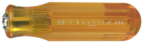 Xcelite 991 Screwdriver Handle for Interchangeable Blades - Amber Color, 13/16