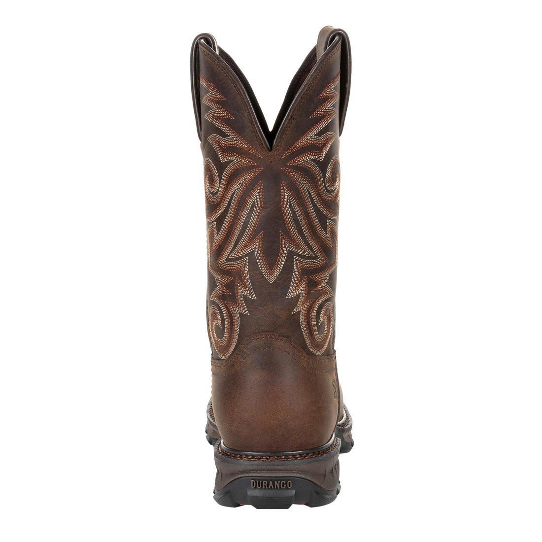 Maverick XP Steel Toe Waterproof Western Work Boots for Men - Brown Leather Cowboy Boots for Construction, Ranch & Outdoor Work
