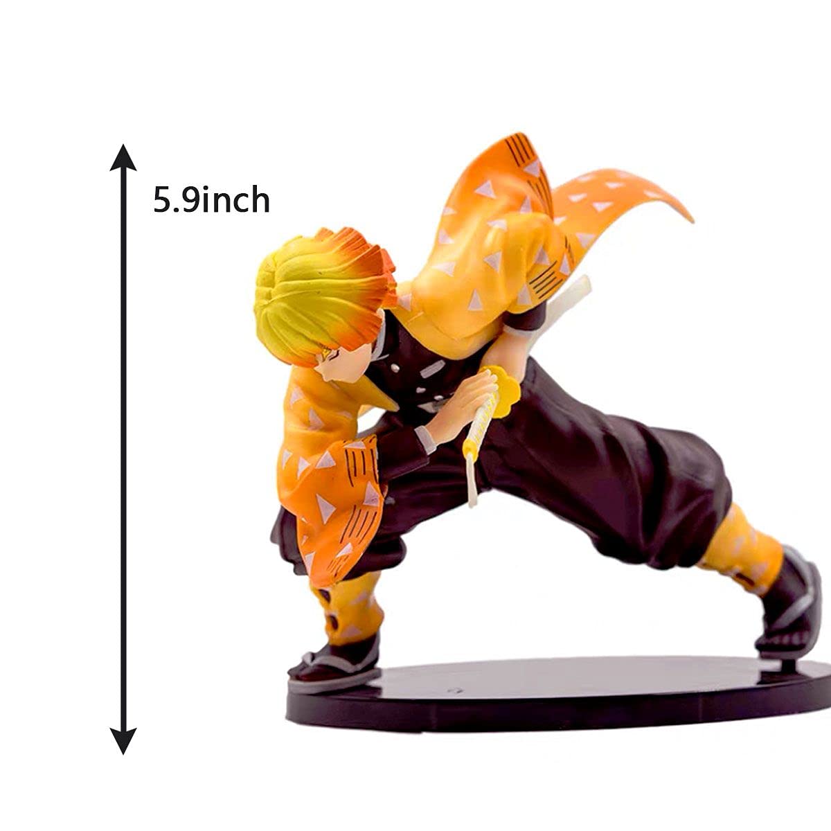 Demon Slayer Agatsuma Zenitsu Action Figure - Anime PVC Statue Collectible Toy Gift for Fans | Perfect for Display, Cosplay & Anime Collections