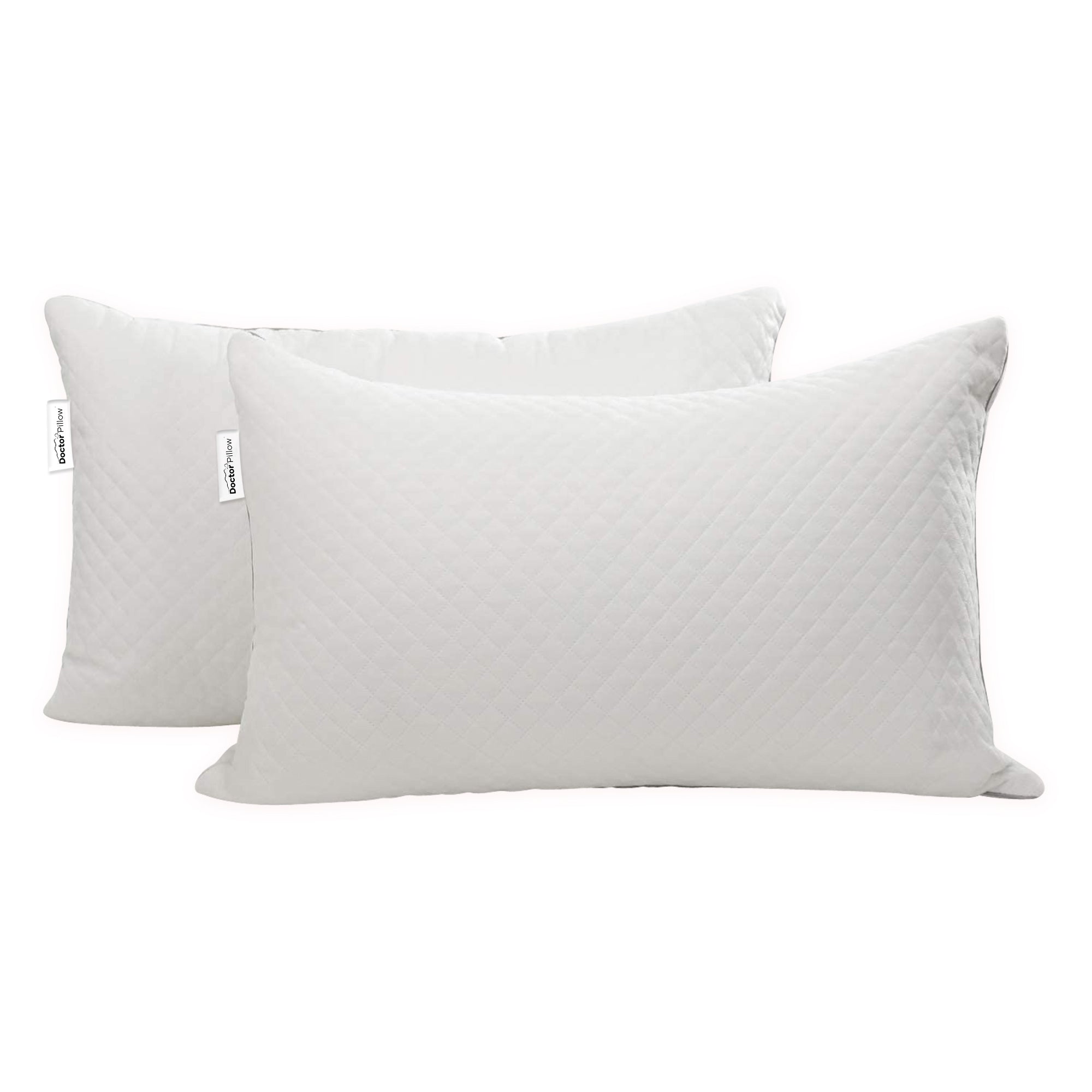 HOMAX Super Soft Adjustable Bed Pillows (2 Pack) - Full Size Pillow for Side, Back & Stomach Sleepers | Breathable & Hypoallergenic | Perfect for Home, Office & Travel Use