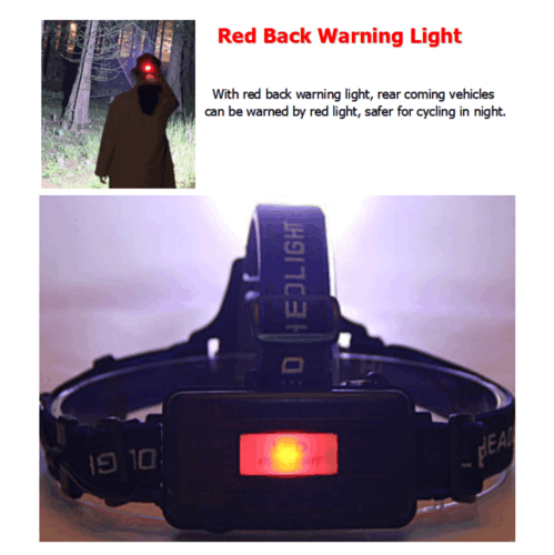 High Power 3 Mode LED Waterproof Headlamp Kit - Rechargeable Headlight for Camping, Hiking, Running & Outdoor Activities