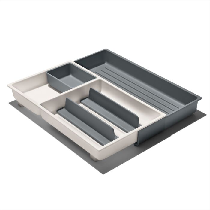 Expandable Kitchen Drawer Organizer - Large Space Saving Utensil Tray for Spoons, Forks & Knives - Perfect for Home, Office or Restaurant Organization