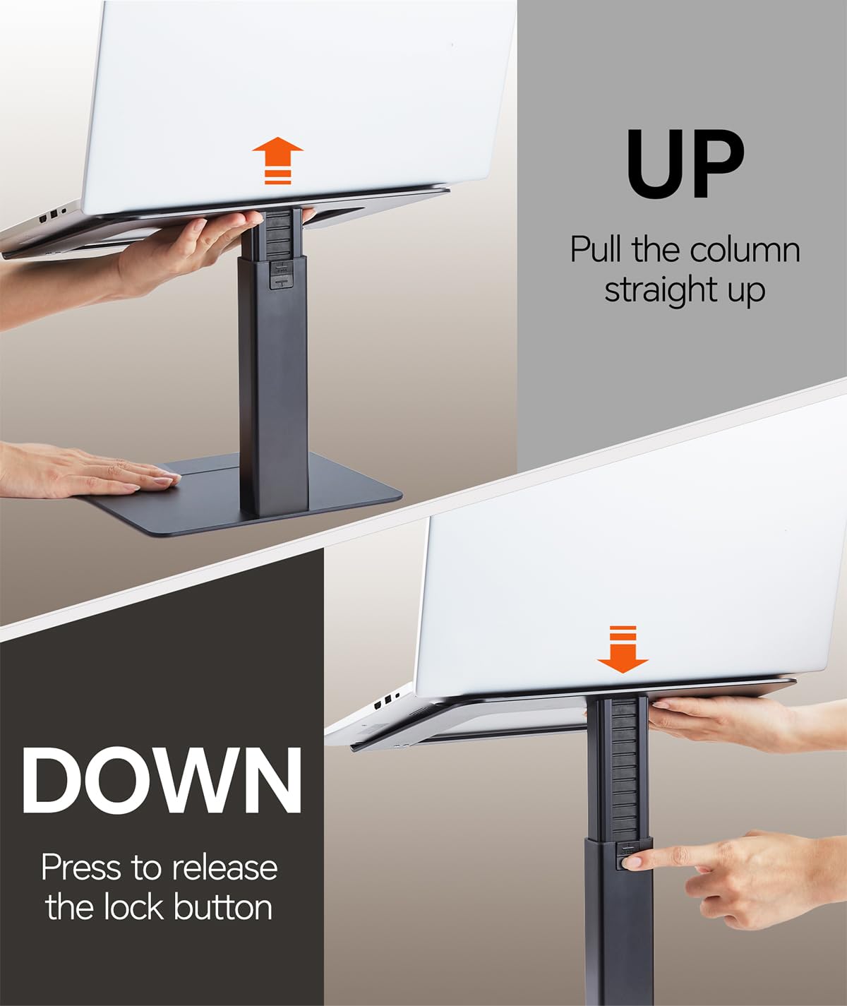 Supamir Adjustable Laptop Stand for Desk - Ergonomic Riser for MacBook & 13