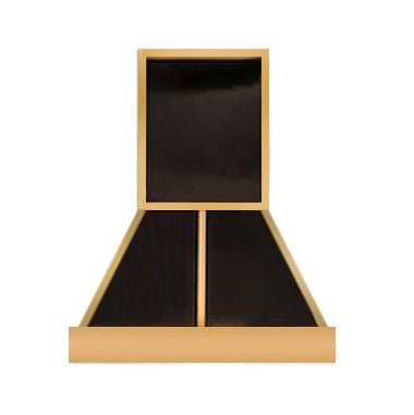 Premium Handcrafted Black Stainless Steel Range Hood - SINDA SRH36 BPB2 | Modern Kitchen Ventilation for Home Cooking & Smoke Removal