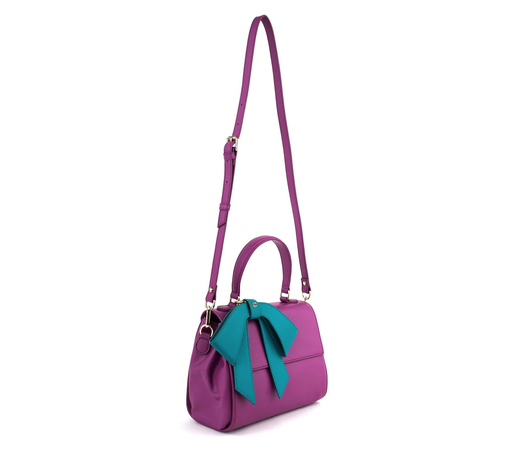 Vegan Leather Handbag for Women | Cottontail Purple Crossbody Purse | Ethical Fashion Accessory for Work, Travel & Everyday Use