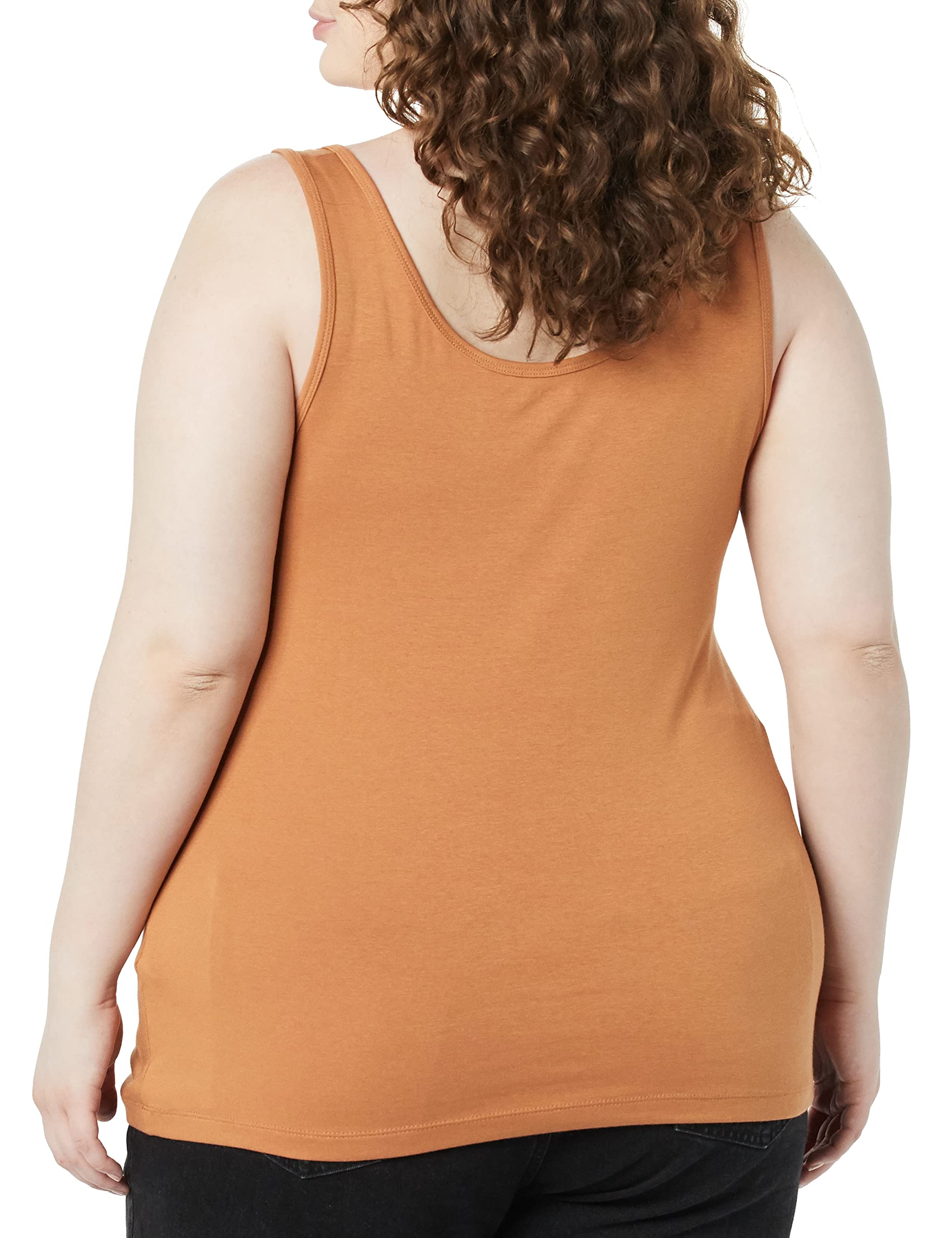 Amazon Essentials Women's Plus Size Tank Tops Multipack - Soft Stretch Camisoles for Everyday Wear, Layering & Summer Outfits