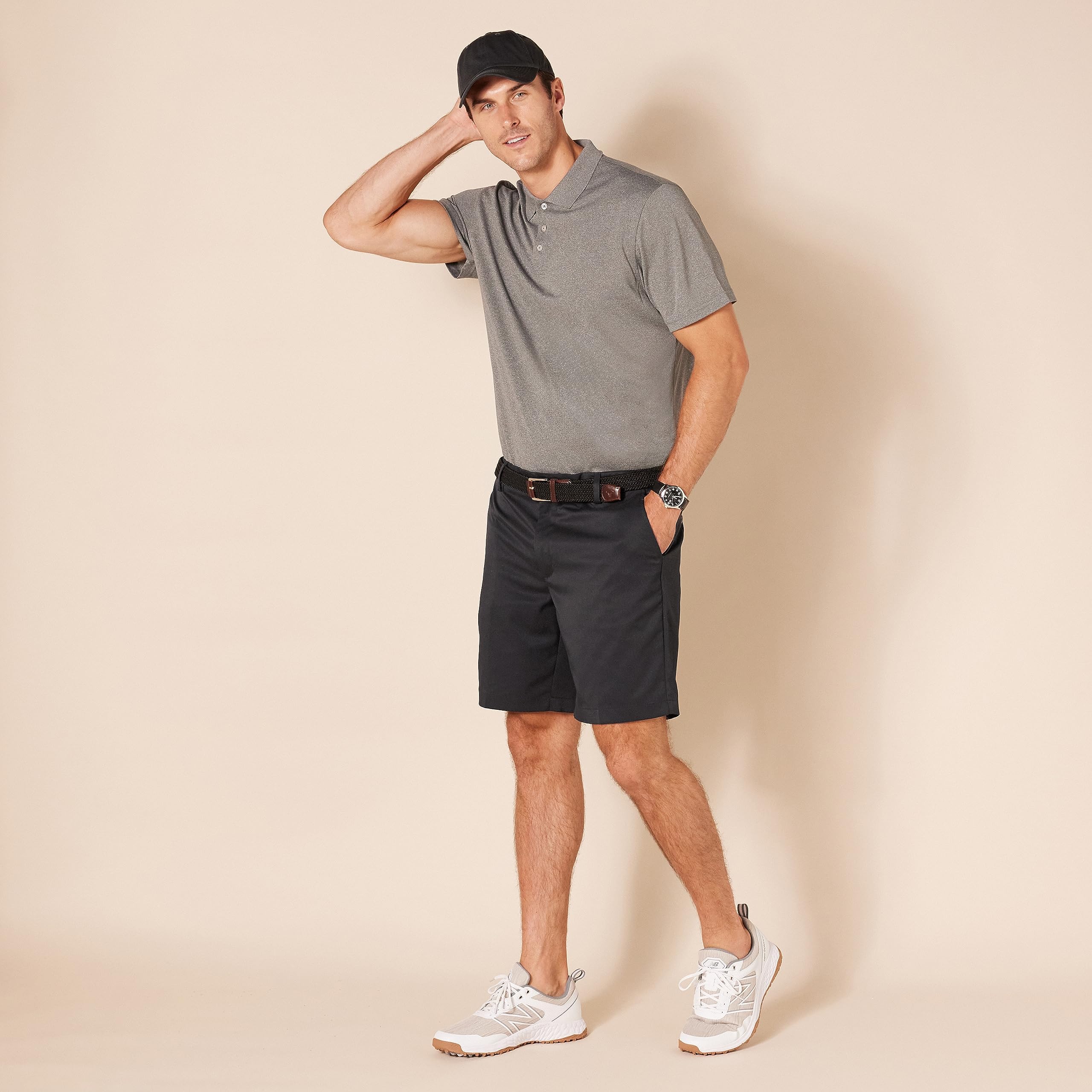 Amazon Essentials Men's Slim-Fit Stretch Golf Shorts - Comfortable & Breathable for Golf, Casual Wear & Outdoor Activities