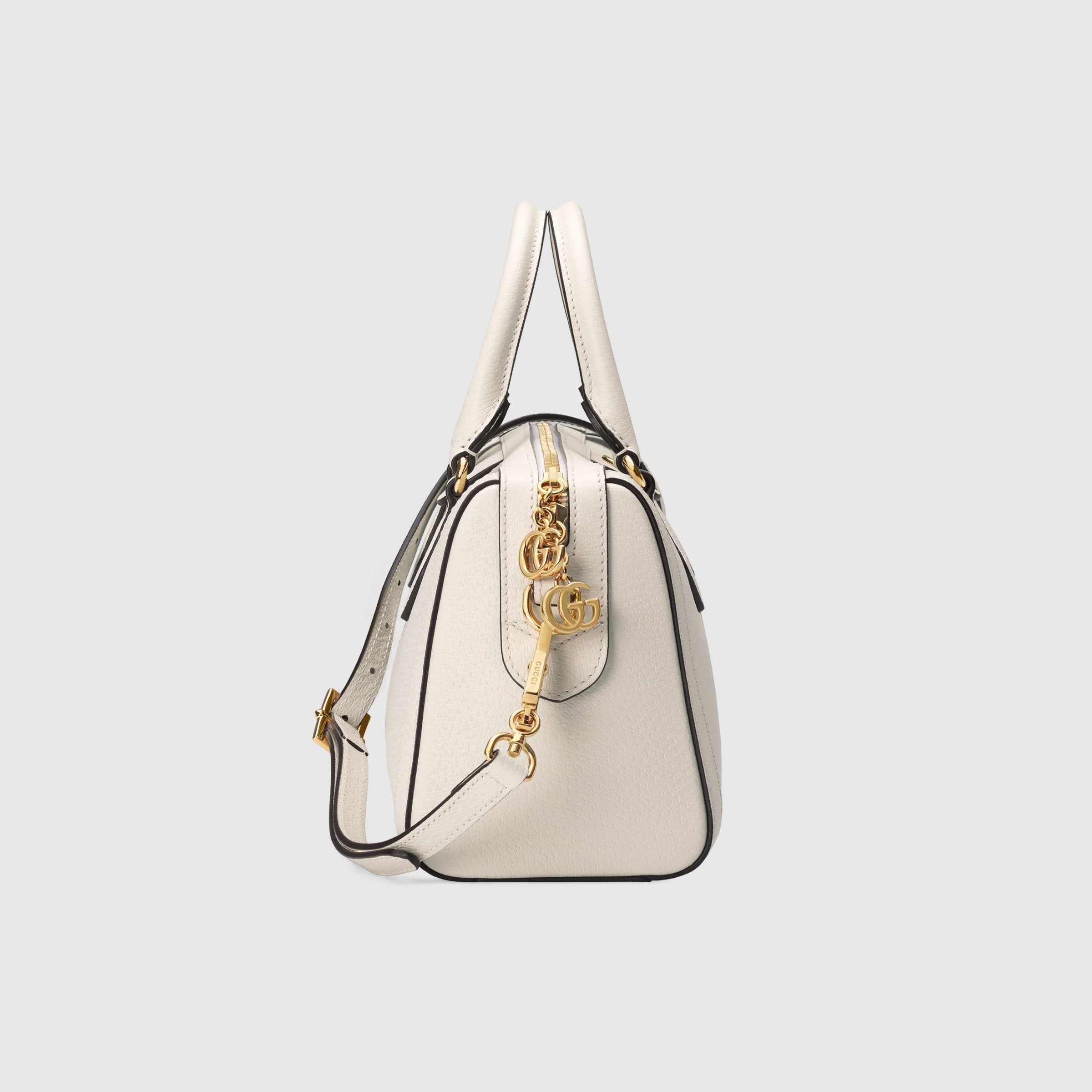 Gucci Ophidia Medium Top Handle Bag in White - Luxury Leather Shoulder Bag for Women, Perfect for Work, Travel & Everyday Use