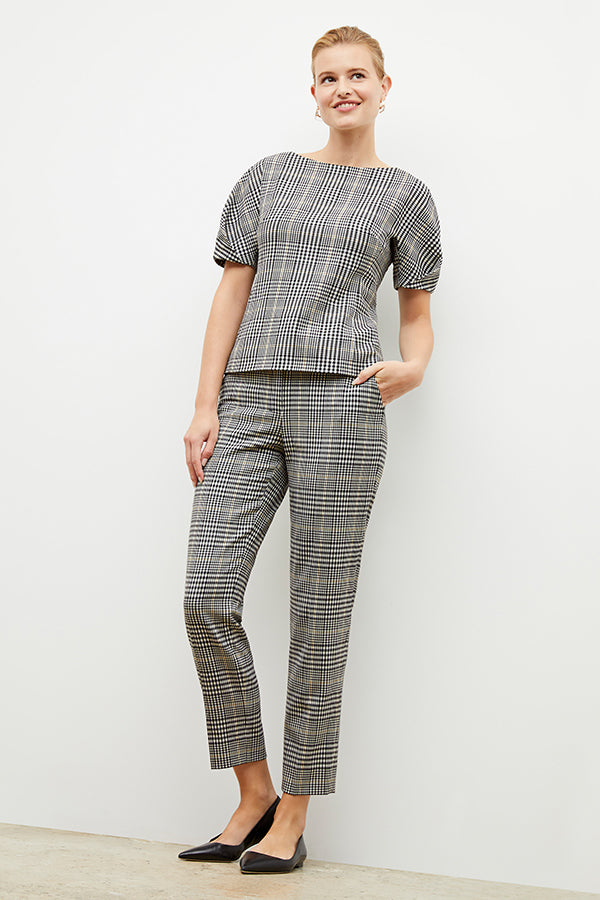 Mejia Plaid Sharkskin Pants for Men - Stylish & Comfortable Trousers for Office, Casual Wear & Outdoor Activities