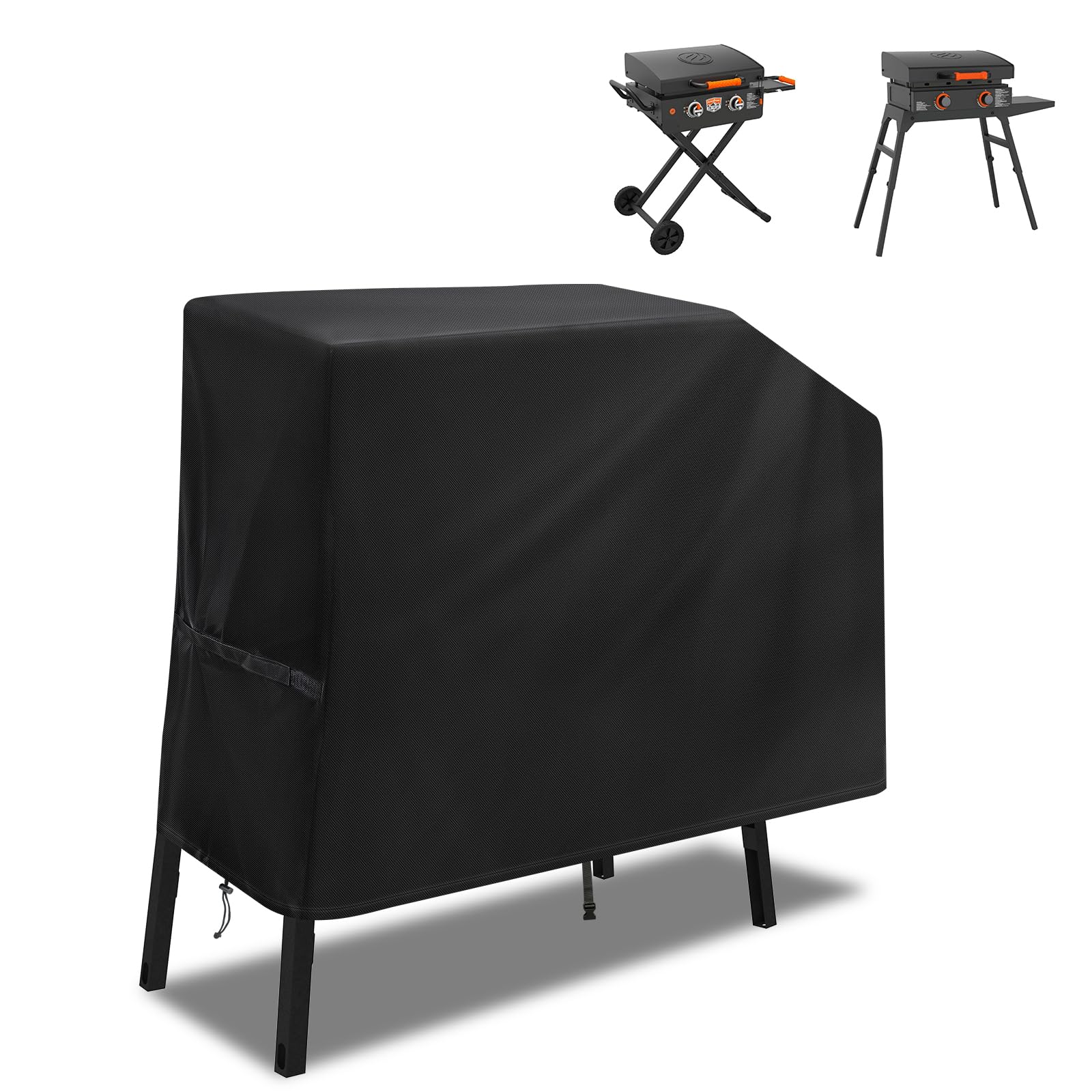 Blackstone 22 & 17 Inch Griddle Grill Cover - Waterproof, UV Resistant, Rip-Proof Material with Hood & Stand (Cover Only) - Perfect for Outdoor Cooking, Camping, and Backyard BBQs