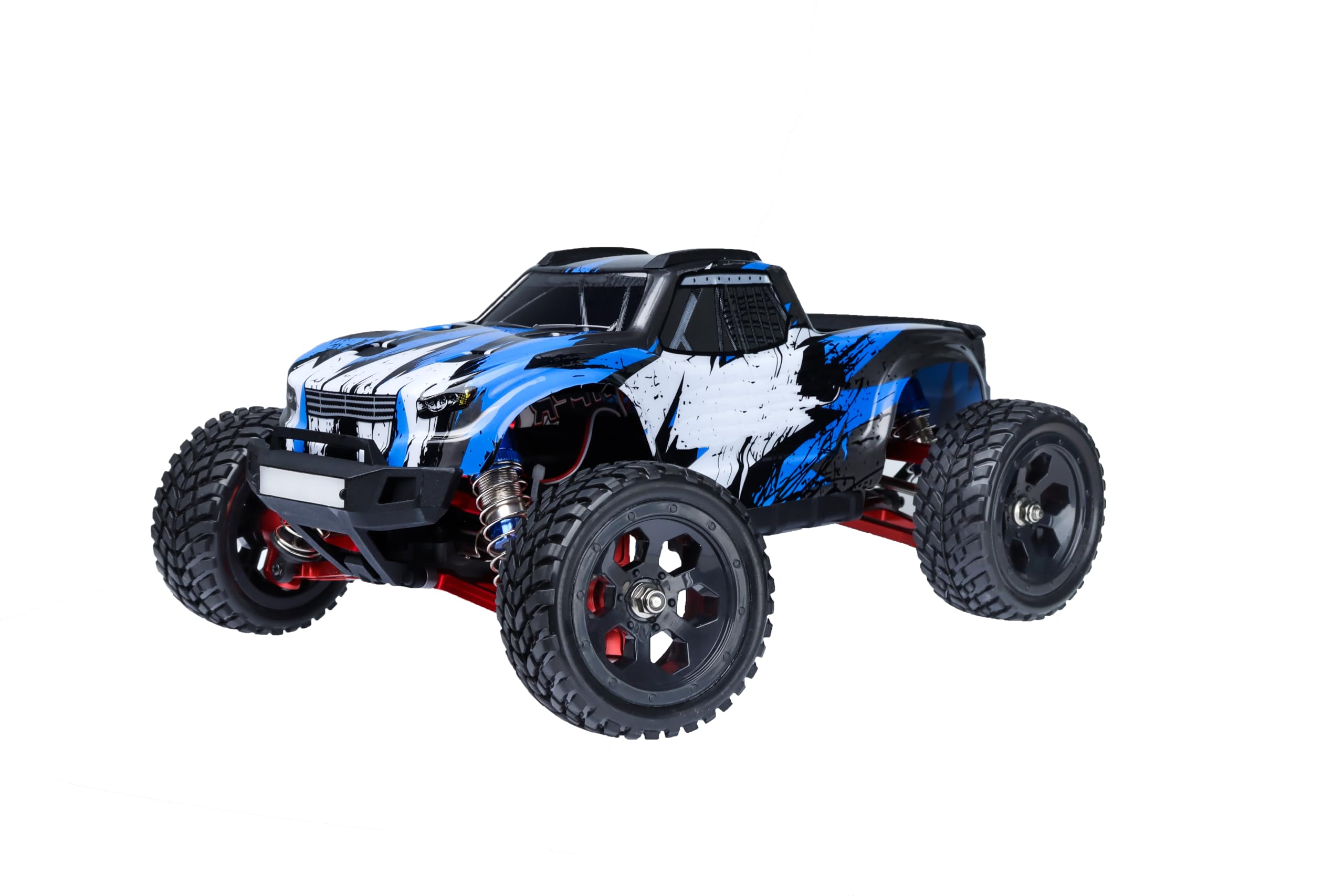12mm Hex RC Wheels & Tires for Hyper Go H16BM/H14BM - 1/14 & 1/16 Scale Pre-Glued Off-Road Tires with Foam Inserts - Compatible with Traxxas, WLtoys 144001 & 1/18 RC Cars - Perfect for Street Racing & Off-Road Bashing