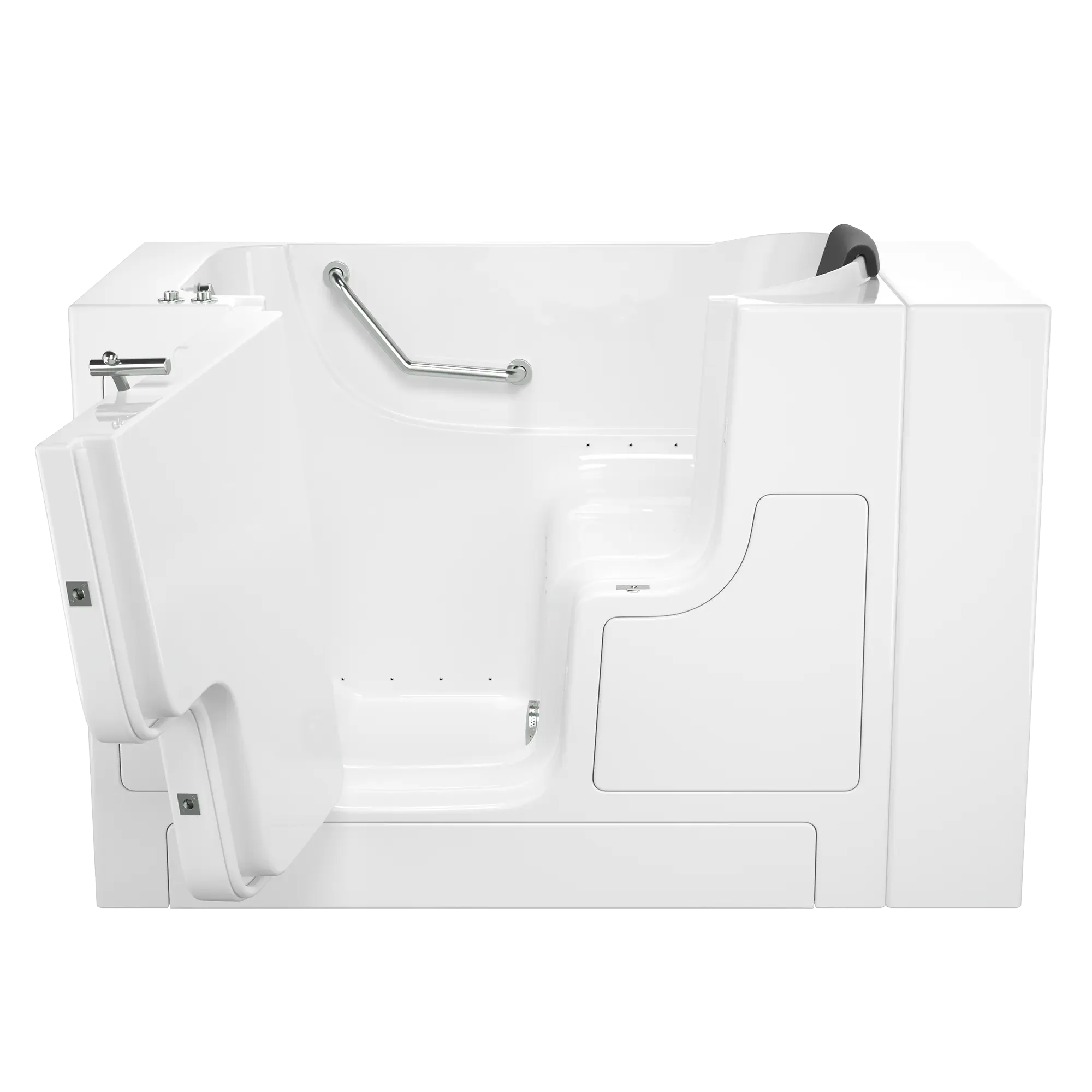 Premium 30 x 52 Inch Gelcoat Walk-In Bathtub with Air Spa System - Left Hand Drain for Elderly & Mobility Support - Relaxing Hydrotherapy for Arthritis & Joint Pain Relief