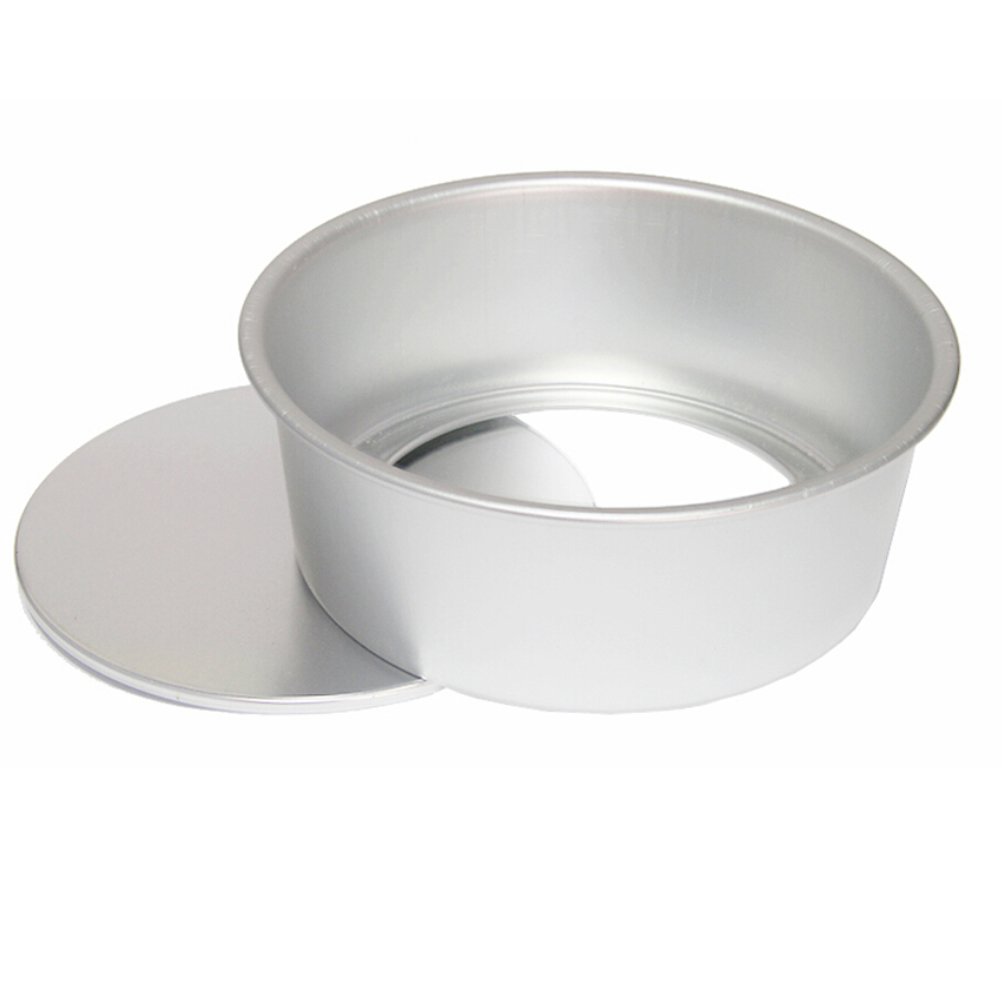 DOITOOL 8-Inch Round Anodized Aluminum Cake Pan with Removable Bottom - Non-Stick Baking Pan for Cakes, Cheesecakes, Pies - Perfect for Home Baking, Parties & Professional Use
