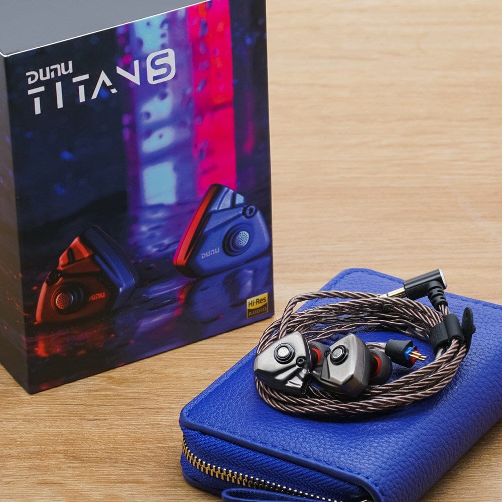 DUNU Titan S 10mm Dynamic Driver In-Ear Monitors (IEMs) - High Fidelity Audiophile Earphones for Music, Gaming & Studio Monitoring