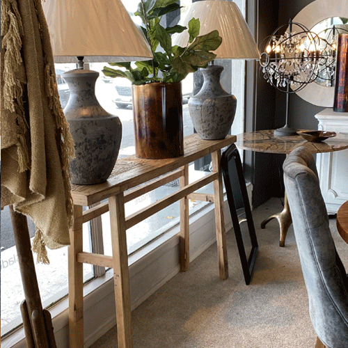 Rustic Wooden Console Table 150cm - Natural Solid Wood Entryway Table for Hallway, Living Room & Farmhouse Decor