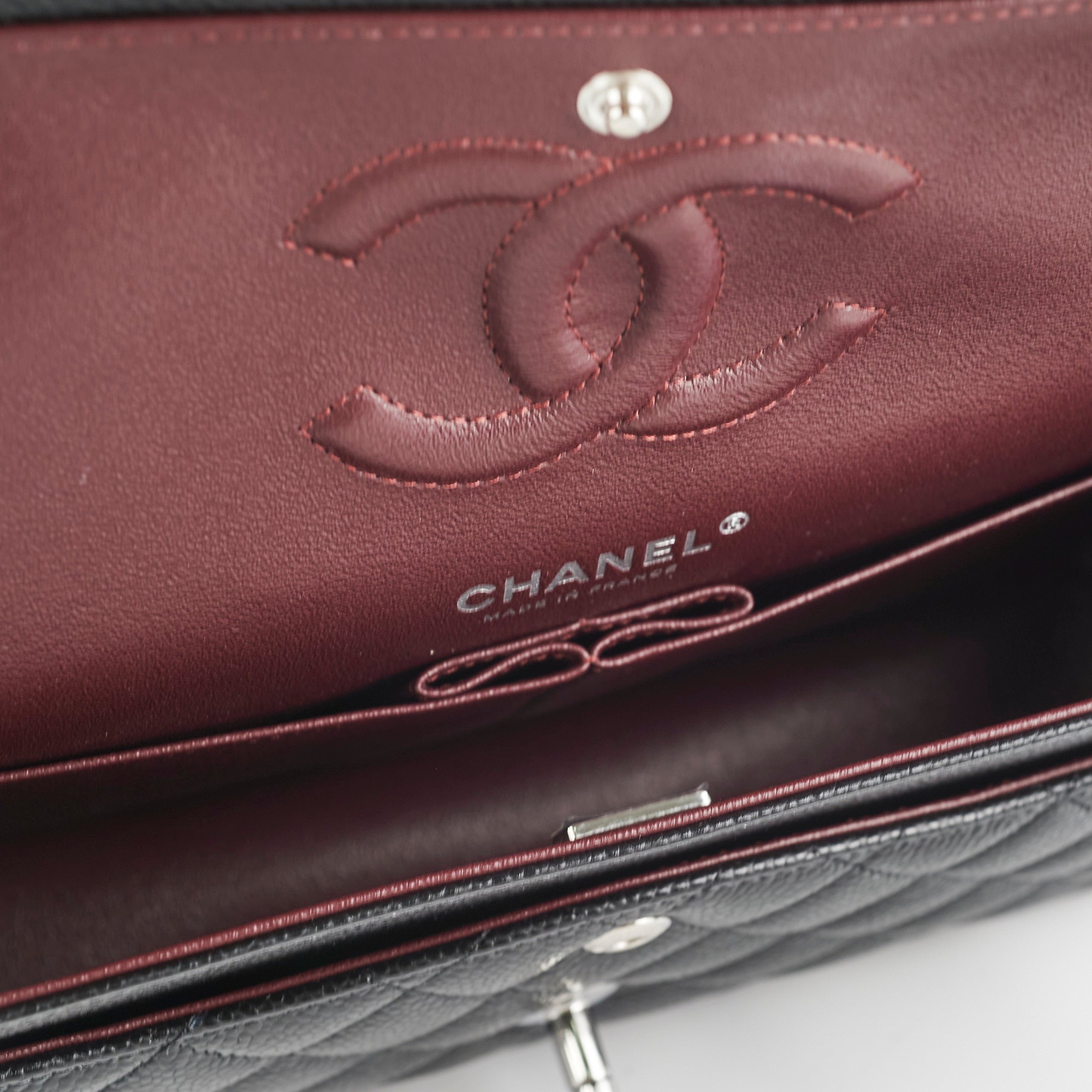 Chanel Medium Classic Flap Bag in Black Caviar Leather with Microchip - Timeless Luxury Handbag for Women, Perfect for Evening Events, Date Nights & Special Occasions