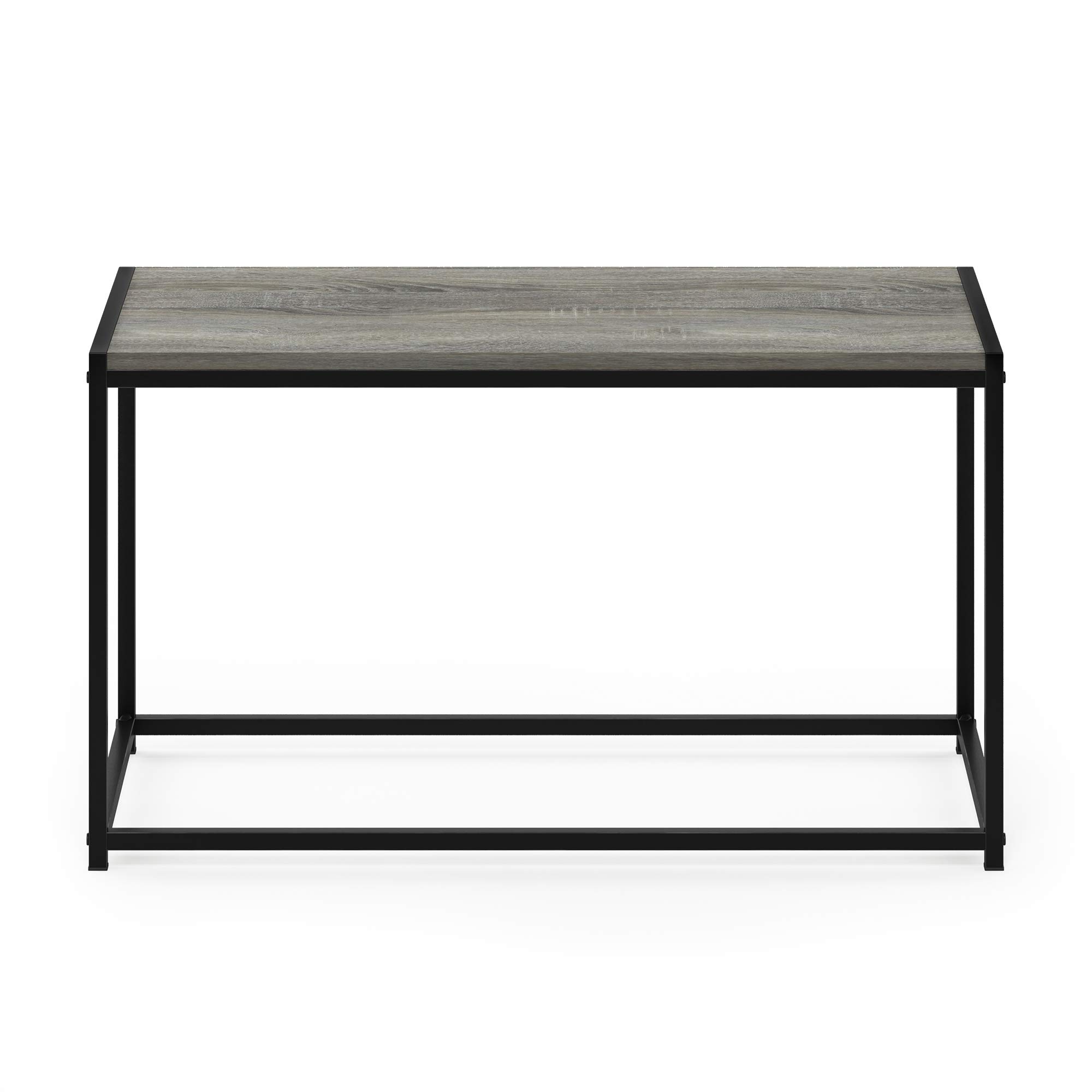 FURINNO Camnus Modern Living Room Coffee Table - French Oak Grey Finish, Stylish & Durable for Home, Office, and Lounge Decor