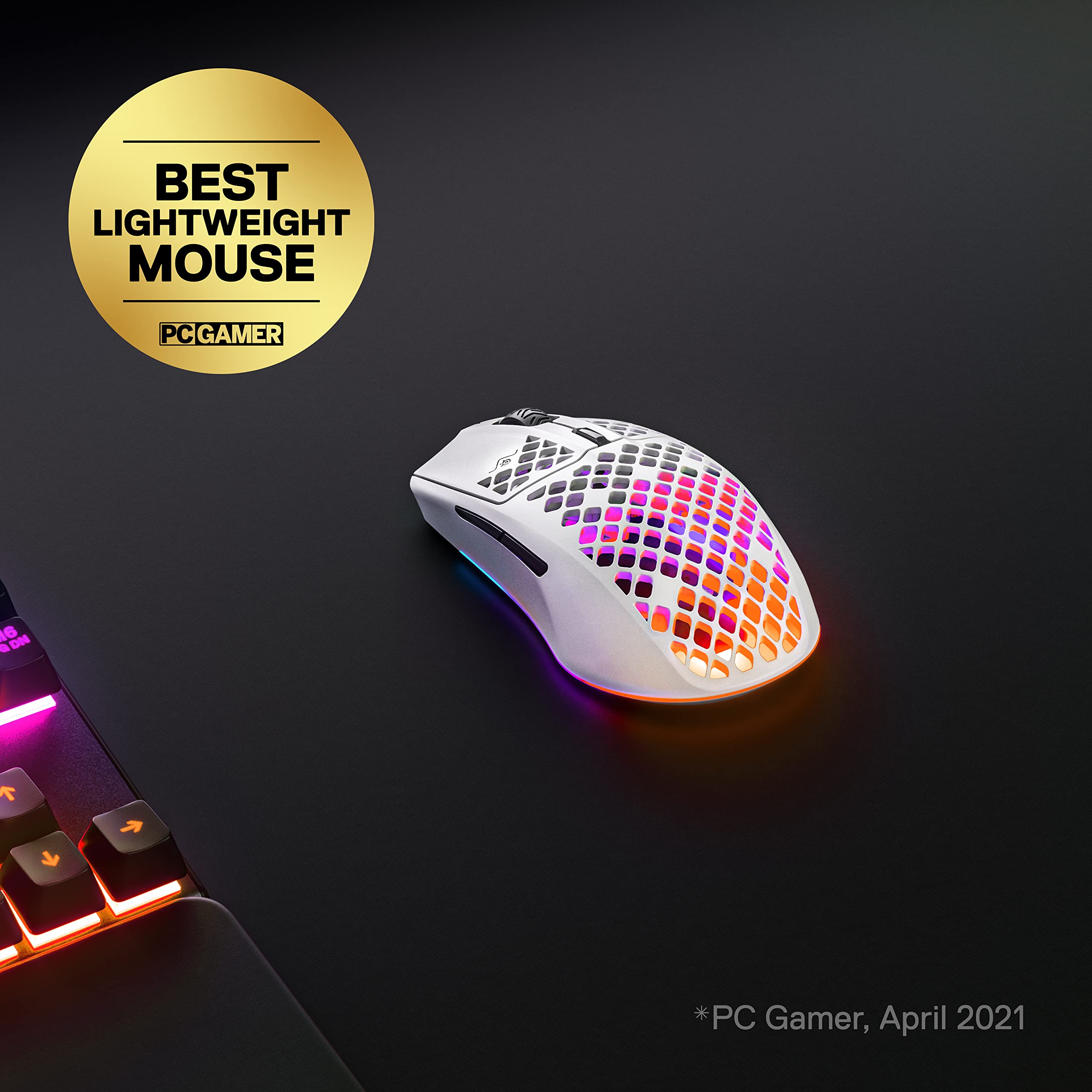 SteelSeries Aerox 3 Wireless Gaming Mouse & Apex 3 RGB Mechanical Keyboard Bundle with Whisper Quiet Switches - Perfect for Esports, FPS, and MMO Gaming