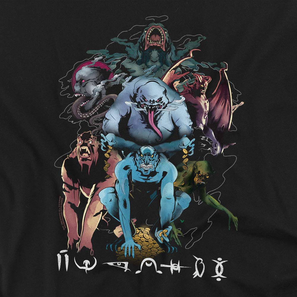 Shazam! Movie Seven Sins Unisex T-Shirt for Men & Women - Superhero Graphic Tee for Cosplay, Comic Con & DC Fans