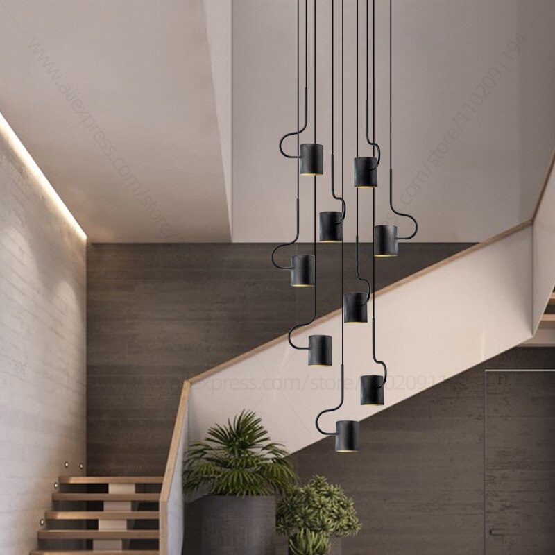Vortex Hook Chandelier - Modern Crystal Ceiling Light Fixture for Dining Room, Bedroom & Living Room | Elegant Lighting Decor for Home & Office Spaces