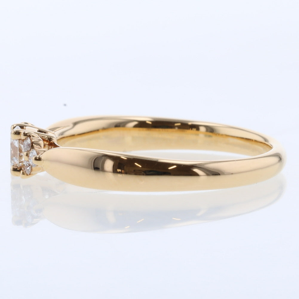 18K Gold Diamond Harmony Ring for Women - Elegant Stackable Wedding Band, Anniversary Gift, Everyday Jewelry for Special Occasions