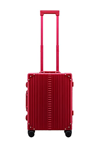 ALEON 21 Inch Aluminum Hardside Carry On Luggage - Lightweight & Durable Suitcase for Air Travel, Business Trips & Weekend Getaways (Ruby Red)