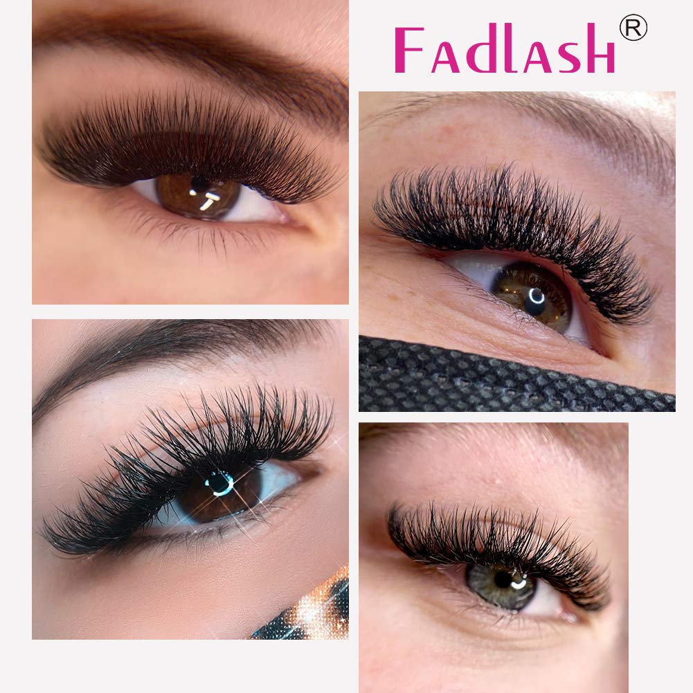 3D-20D Volume Lash Extensions Premade Fans - Pointy Base 0.05/0.07/0.10 Thickness - 8-20mm Length - Professional Eyelash Extensions for Salon & Home Use - Perfect for Bridal, Party & Special Occasion Makeup