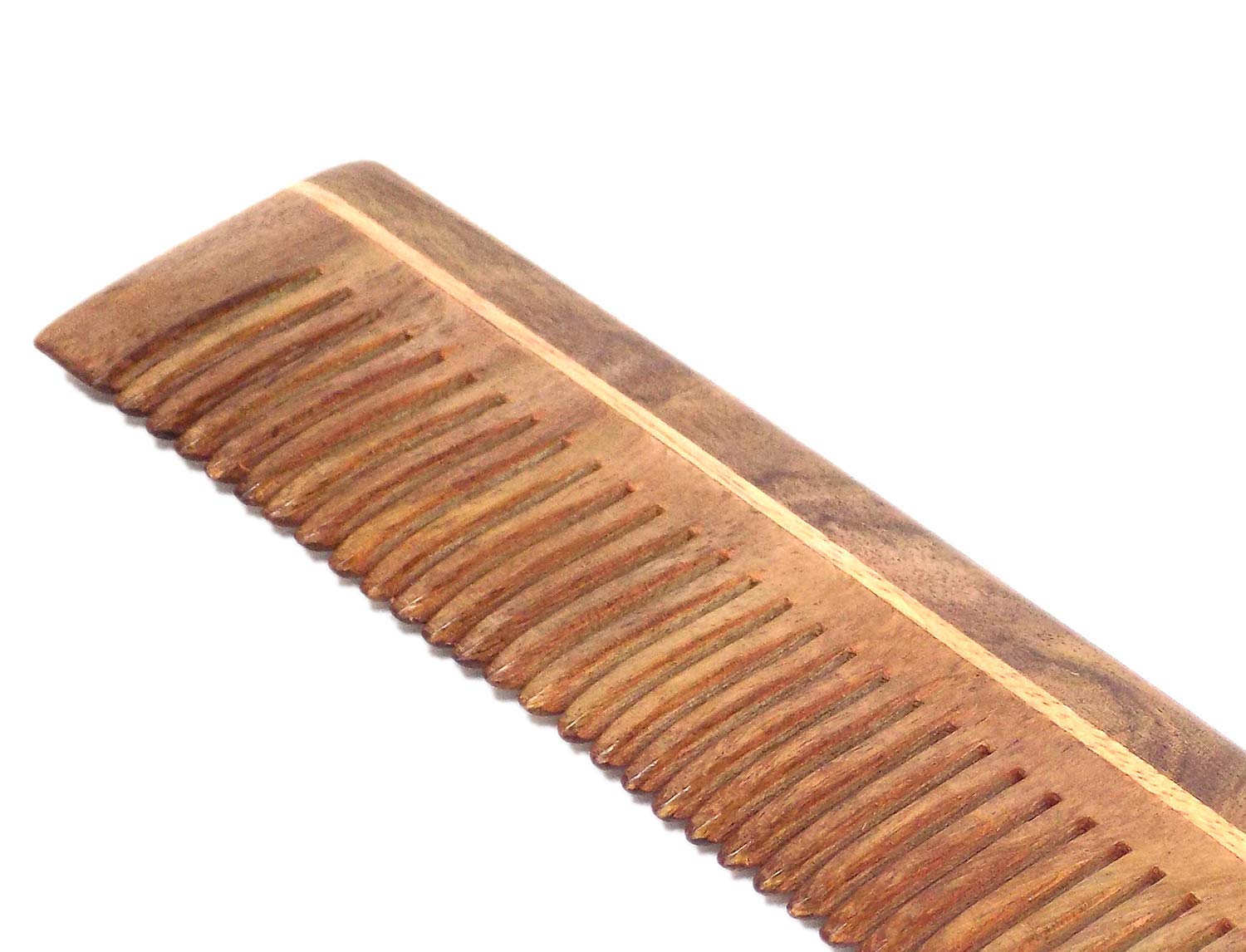 Natural Pure Neem Wood Comb for Hair Growth & Scalp Care - Anti-Static & Gentle Detangling Comb for Men & Women (Pack of 1, Brown) | Perfect for Daily Hair Care, Travel & Eco-Friendly Gifting