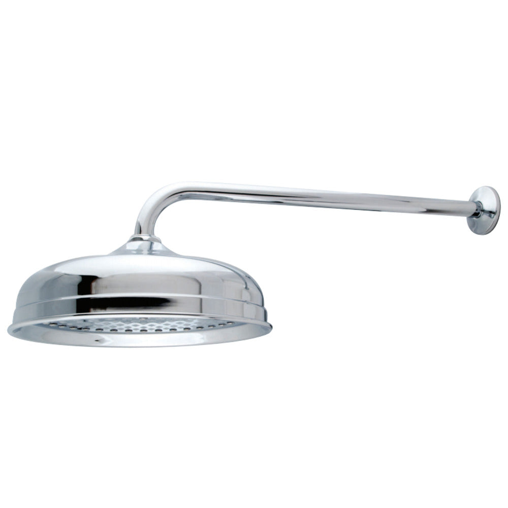 Kingston Brass K225K12 Trimscape 10 Inch Showerhead with 17 Inch Shower Arm - Polished Brass Finish for Bathroom & Shower Upgrade | High Pressure Rainfall Shower Head for Spa-Like Experience