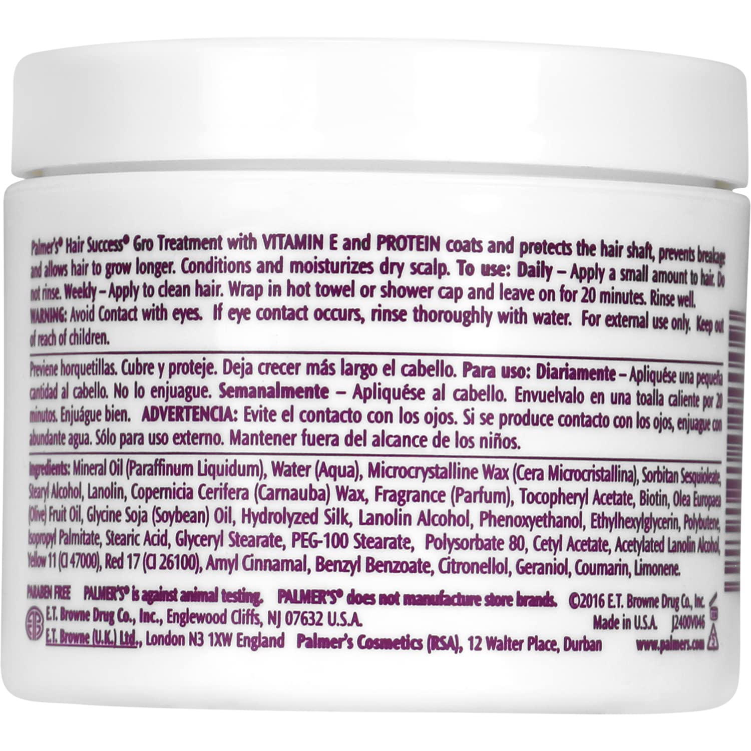 Palmer's Hair Success Gro Treatment - Hair Growth Oil for Thicker, Longer & Healthier Hair | Perfect for Daily Scalp Massage & Nighttime Hair Care Routine