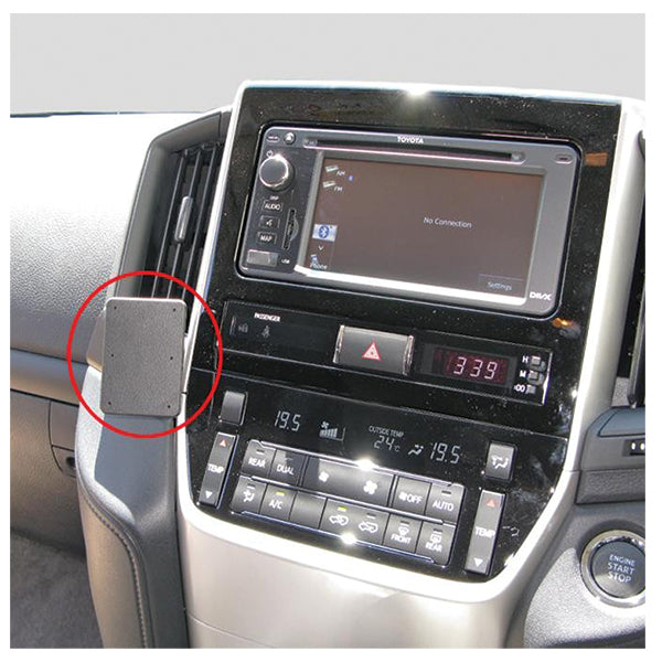 ClicOn No Holes Angled Dash Mount for Toyota Landcruiser 200 (2016-2021) - Secure Phone Holder for Off-Road Adventures & Daily Commute