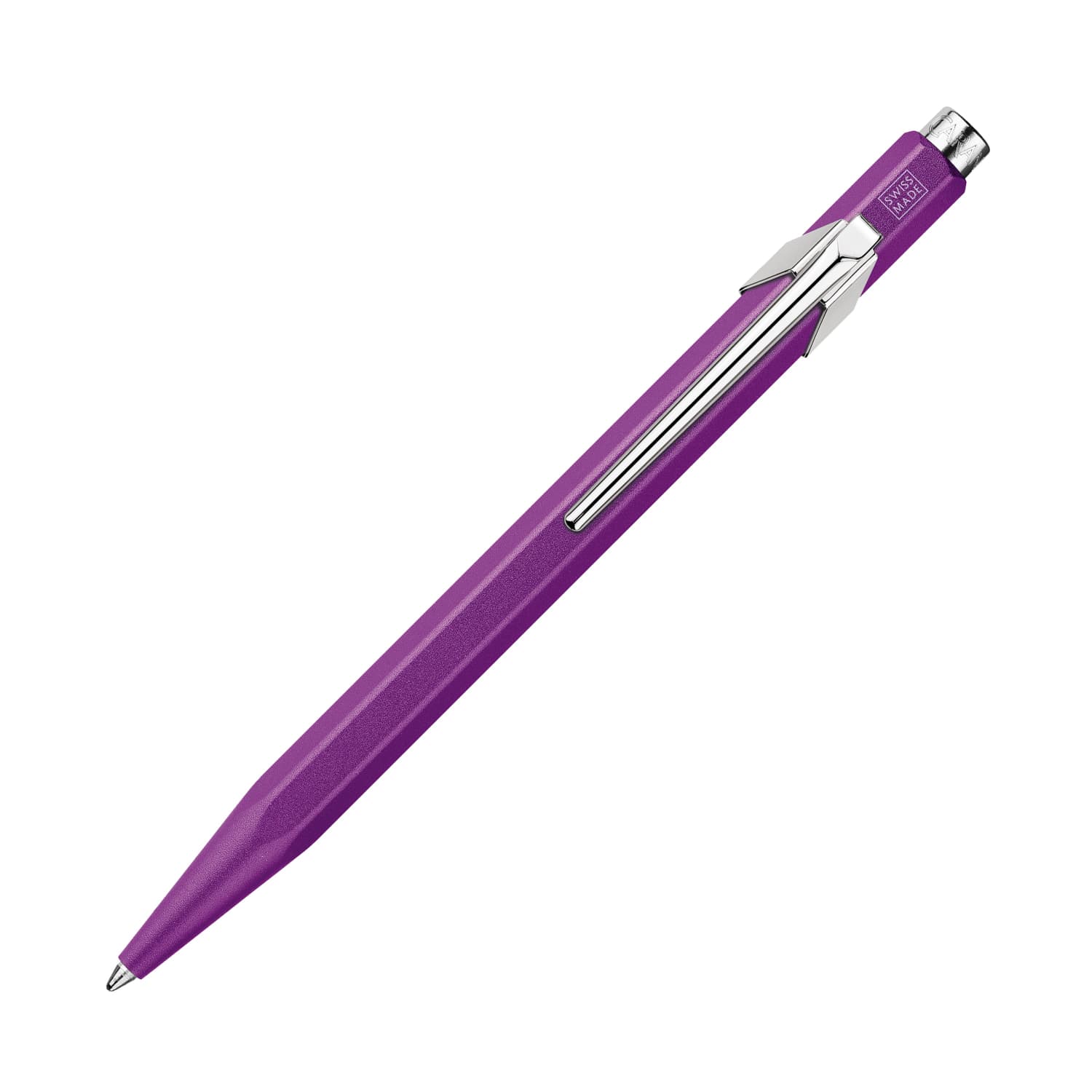 Premium Caran d'Ache 849 COLORMAT X Violet Ballpoint Pen - Smooth Writing for Office, School & Artistic Sketching