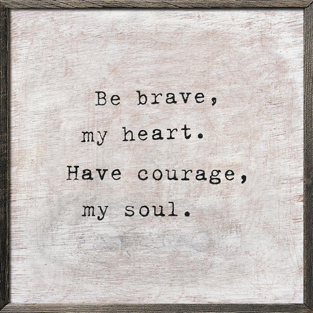 Be Brave Inspirational Wall Art Print - Motivational Quote Poster for Home, Office & Classroom Decor - Perfect for Bedroom, Living Room & Gifts