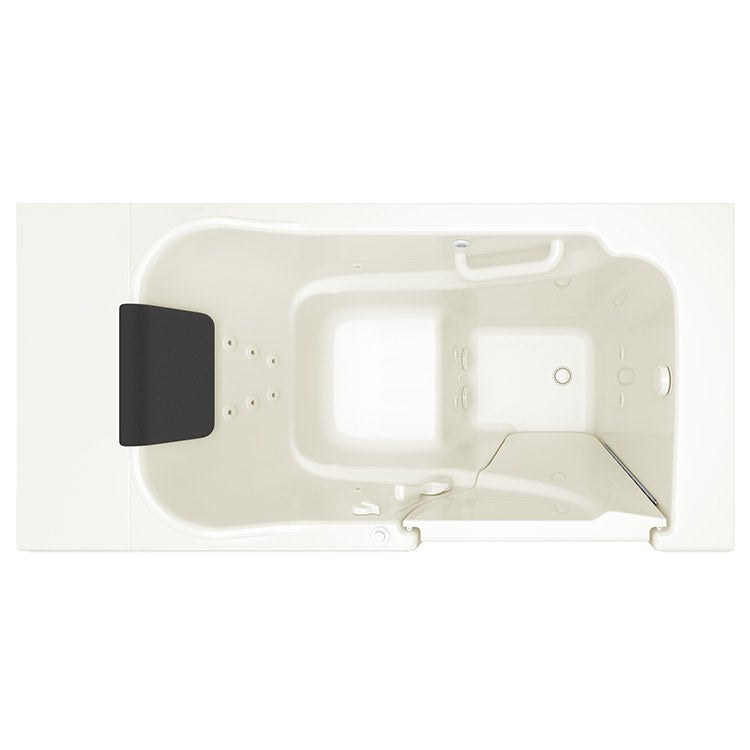 3052 Series 30W x 52L Gelcoat Walk-In Whirlpool Bathtub - Right Hand Drain & Faucet - Perfect for Spa Bathroom, Luxury Home, and Relaxation Therapy