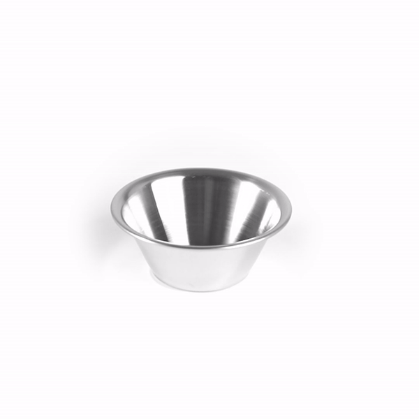 Premium 2 oz Stainless Steel Condiment Cups - Set of 10 (2.75